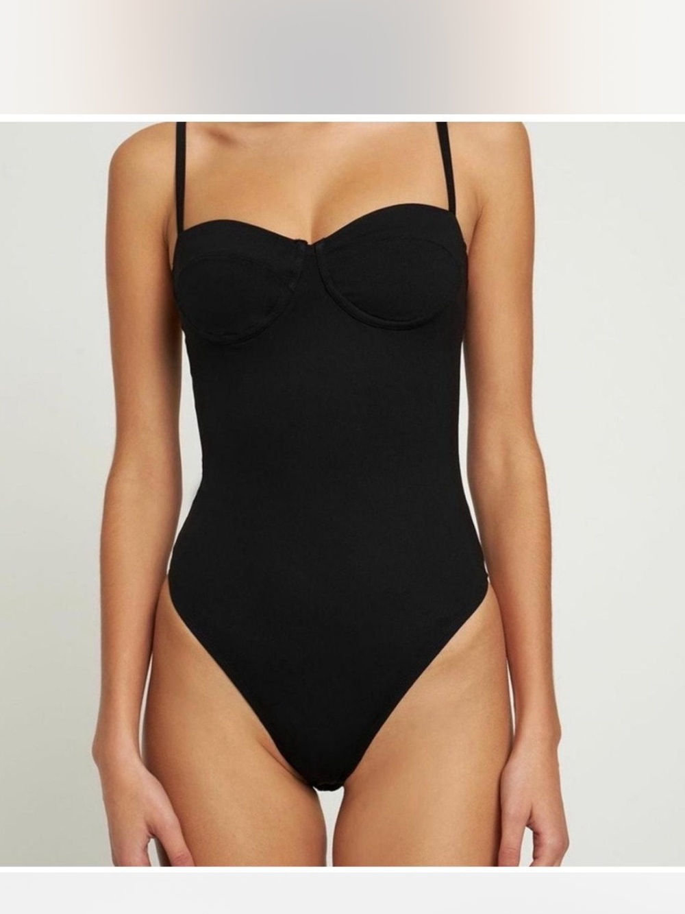 Anine Bing Sport Via Bustier Bodysuit